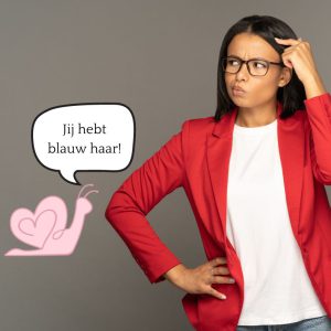 blauw haar