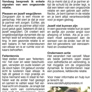 column weekendkrant week 37 tekenen ongezonde relatie