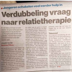 verdubbeling vraag relatietherapie