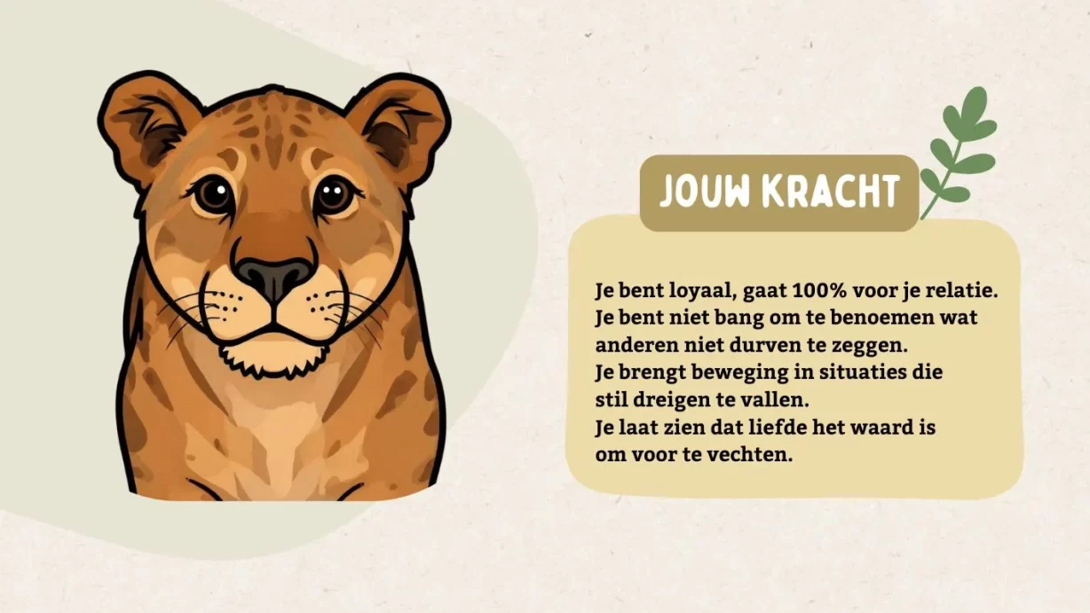 Love Animal uitslag leeuwin