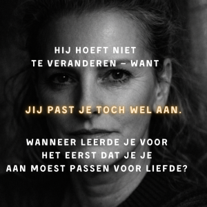 jij past je toch wel aan
