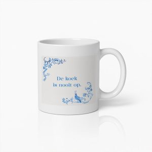 de koek is nooit op beker